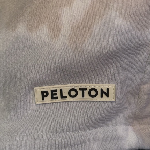 Peloton Tie Dye Drawstring Athleisure Sweat Pant Terry Cloth Shorts - Picture 3 of 3